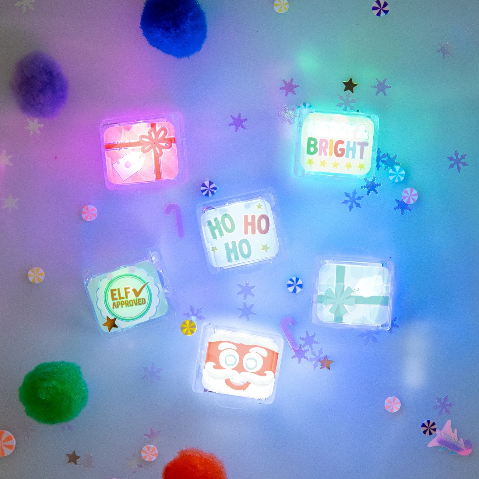Christmas Light-Up Cubes 6-Pack