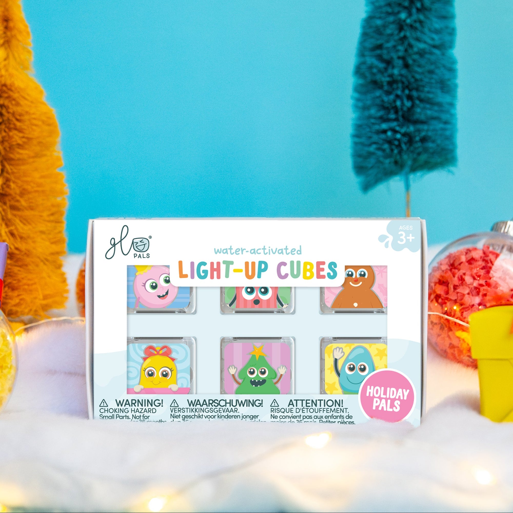 Holiday Pals Light-Up Cubes 6-Pack