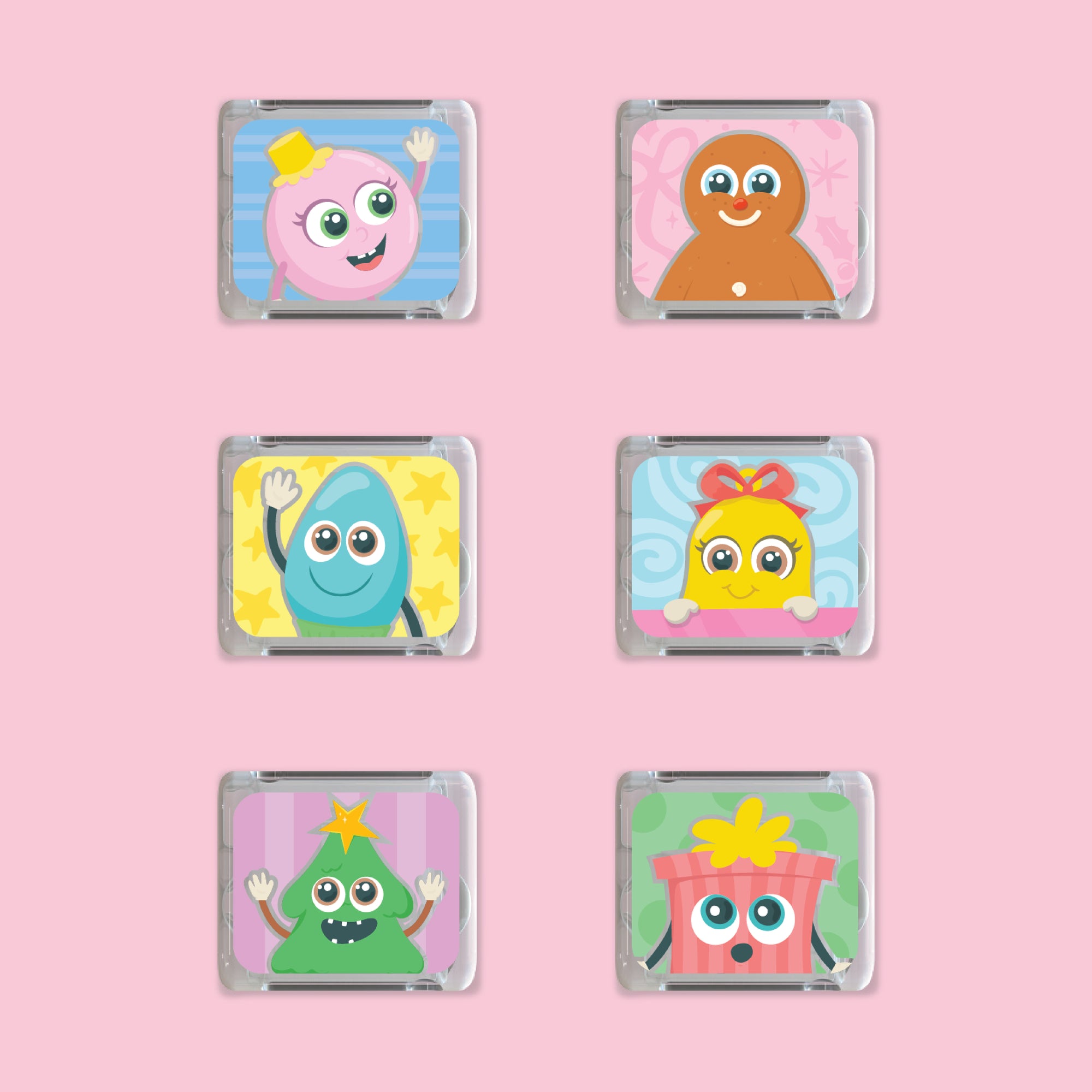 Holiday Pals Light-Up Cubes 6-Pack