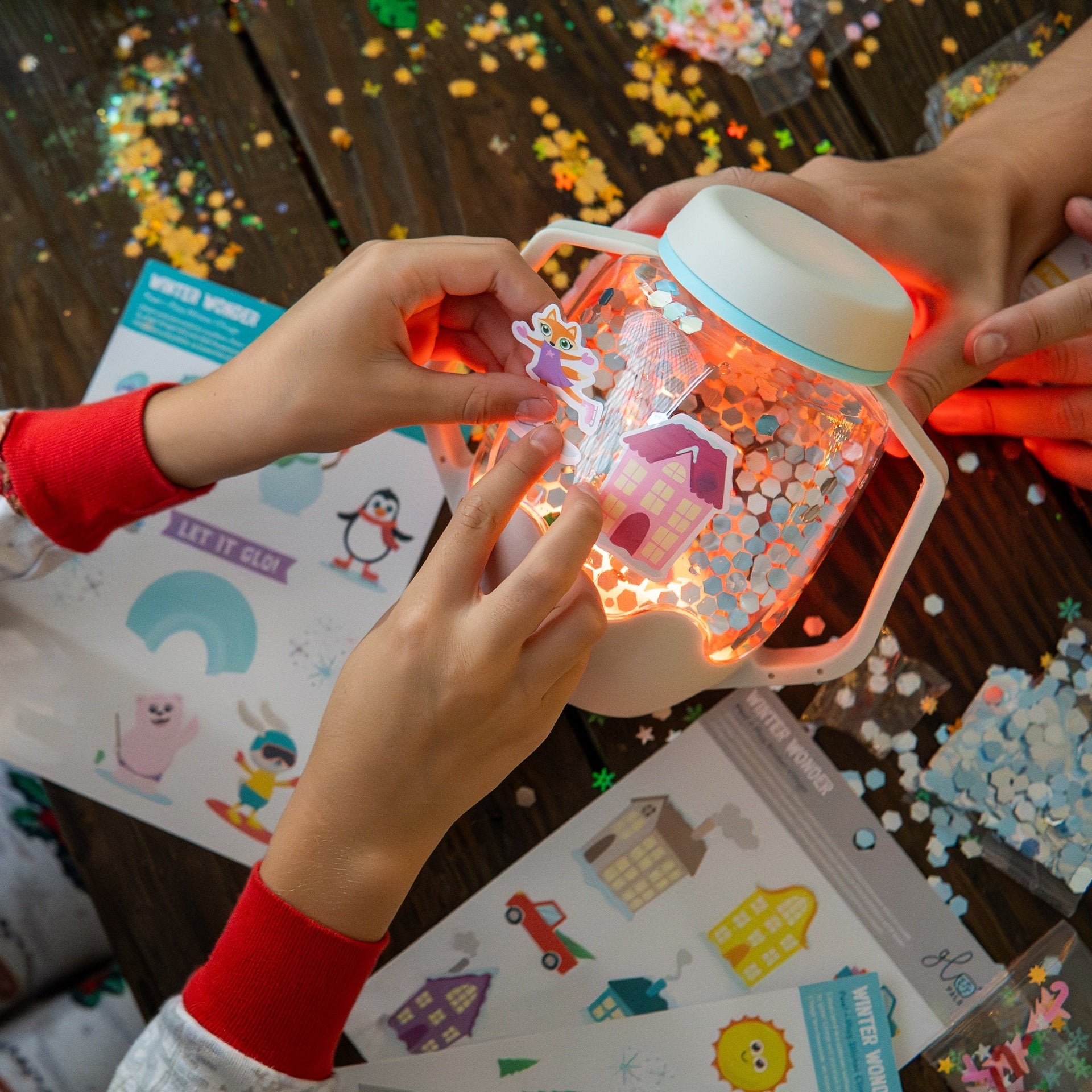 DIY Sensory Snowglobe Gift Set