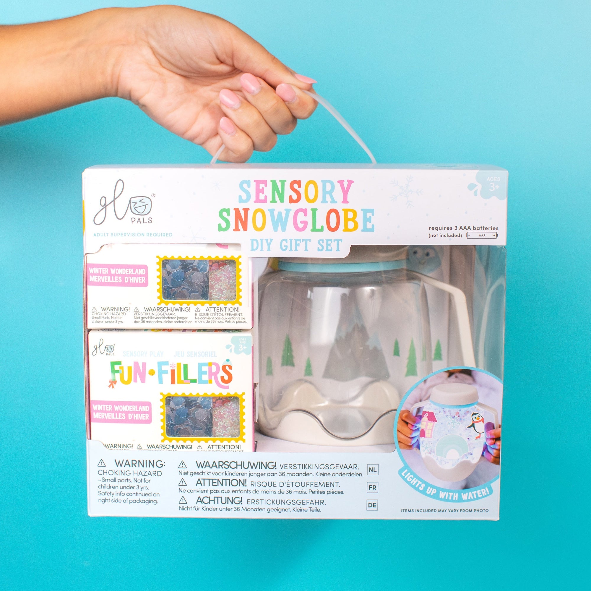 DIY Sensory Snowglobe Gift Set