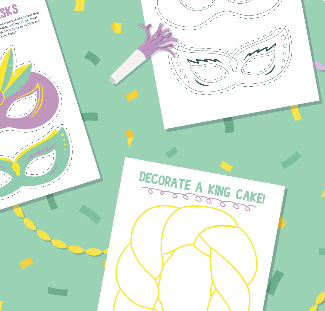 MARDI PARTY PRINTABLES