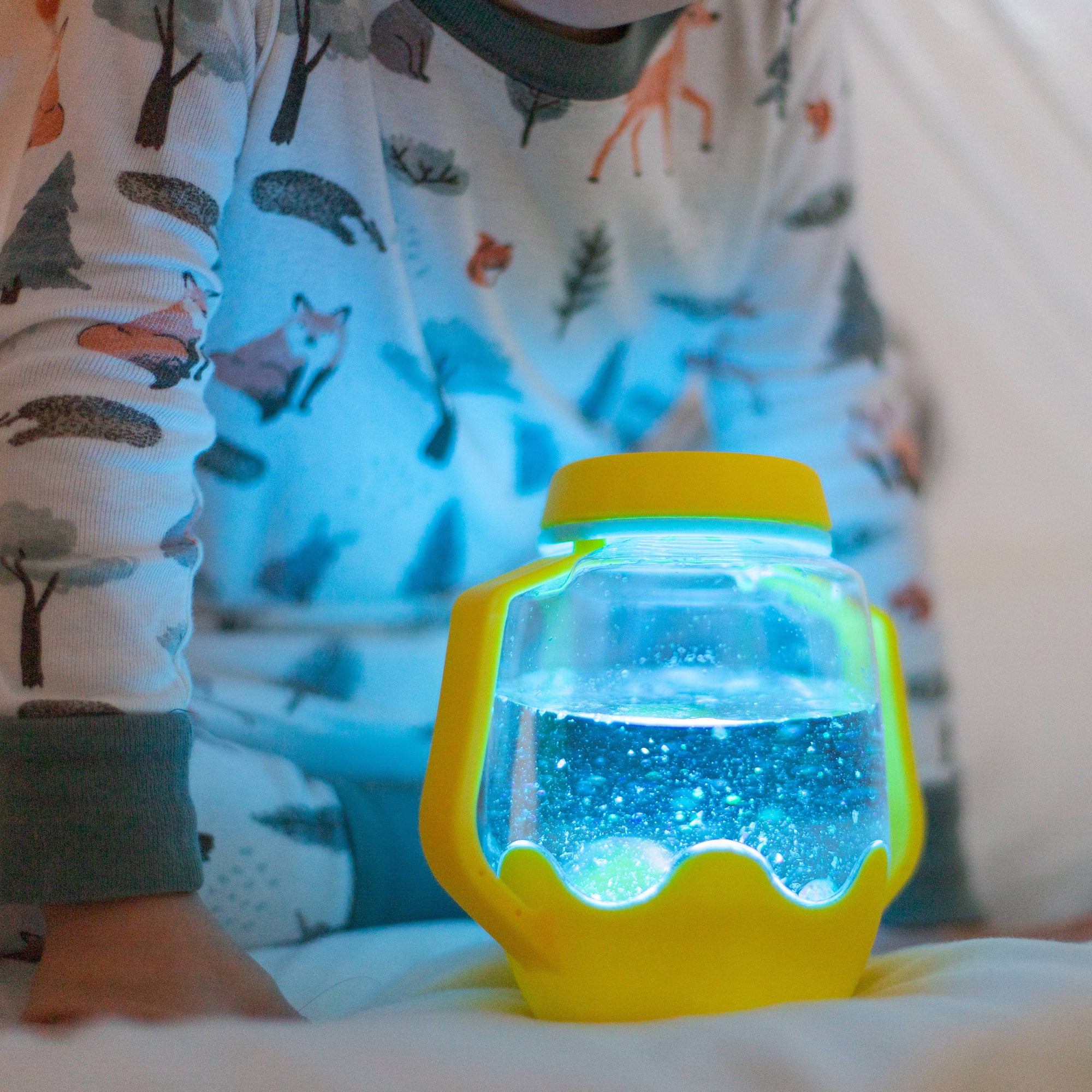 Photo of a Sensory Jar in a Calm Down Corner