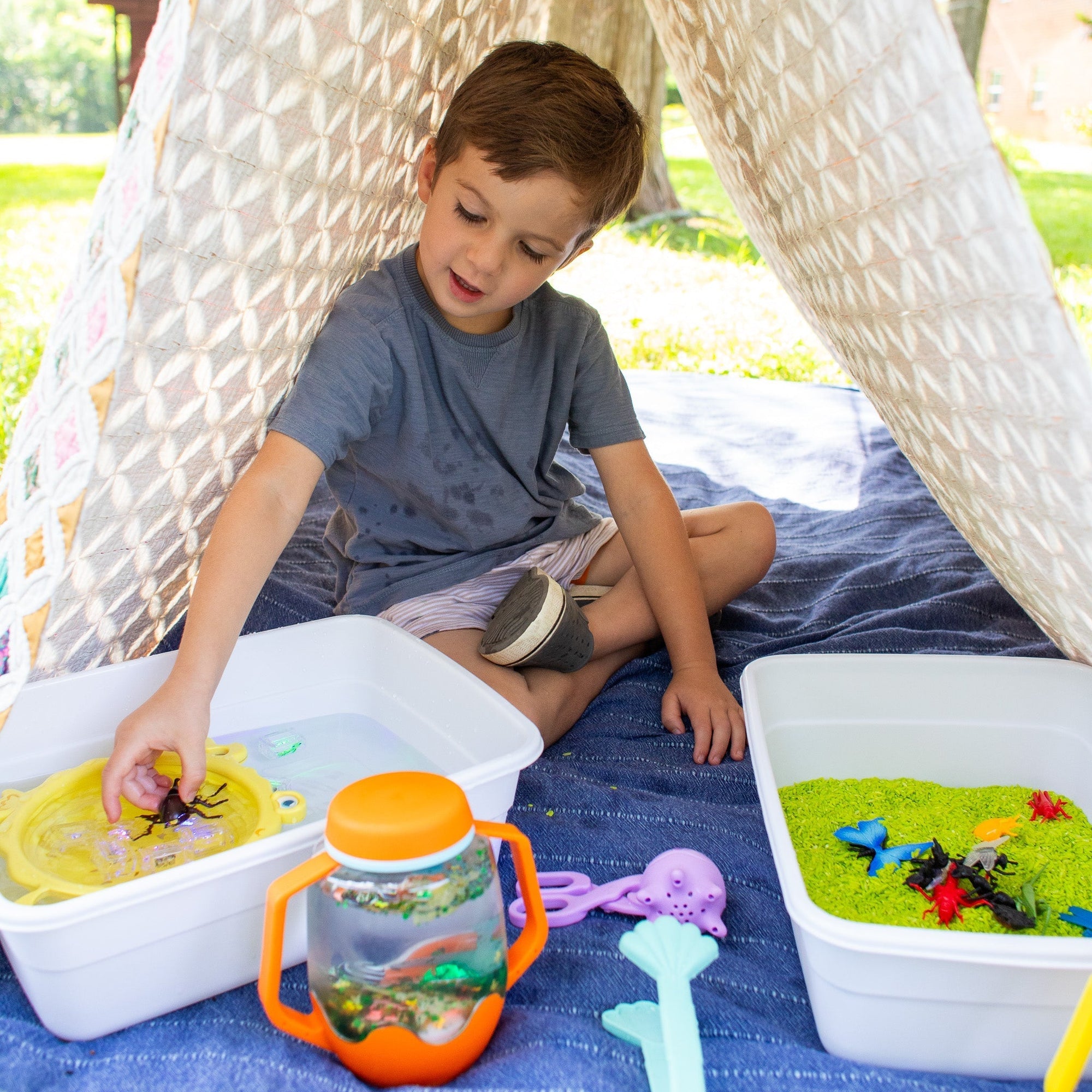 Take Sensory Play Outside