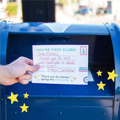 Handmade Holiday Card for Postal Workers