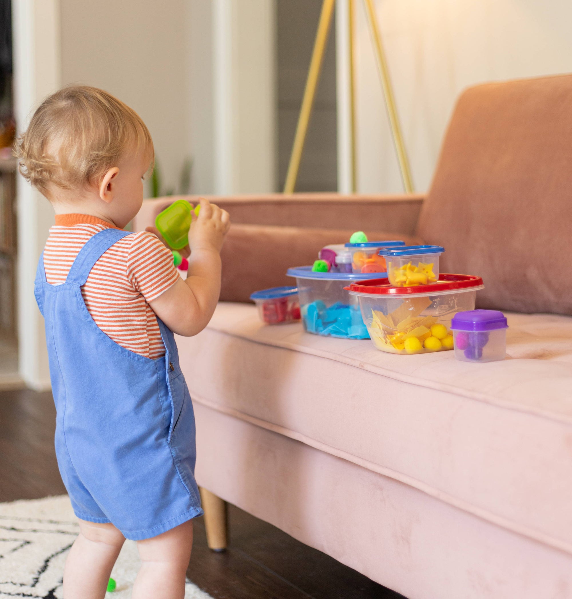 Sensory Play with Everyday Containers