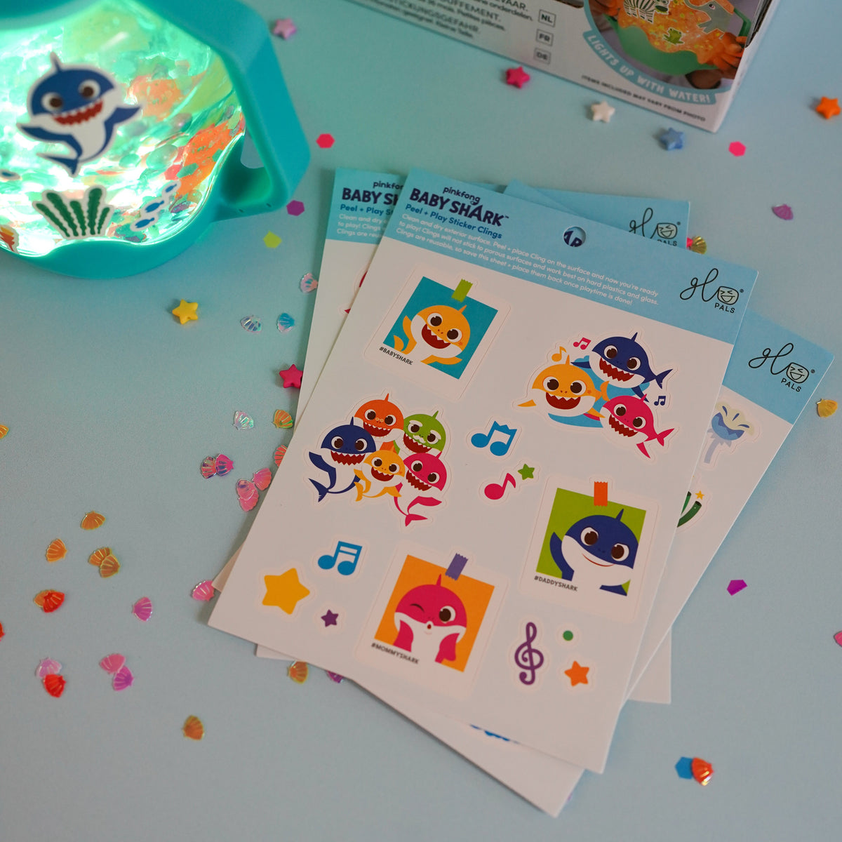 DIY Sensory Jar Gift Set - Baby Shark