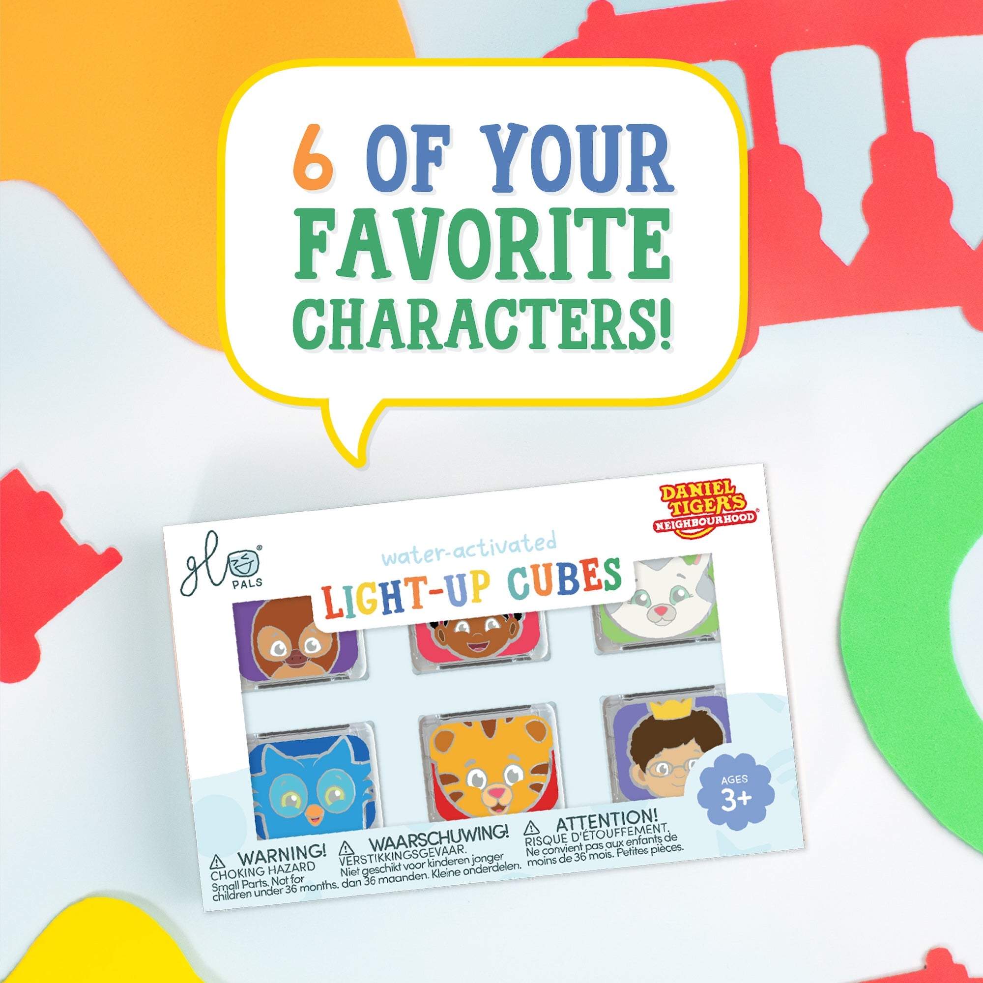 Daniel Tiger's Neighborhood Light-Up Cubes 6-Pack