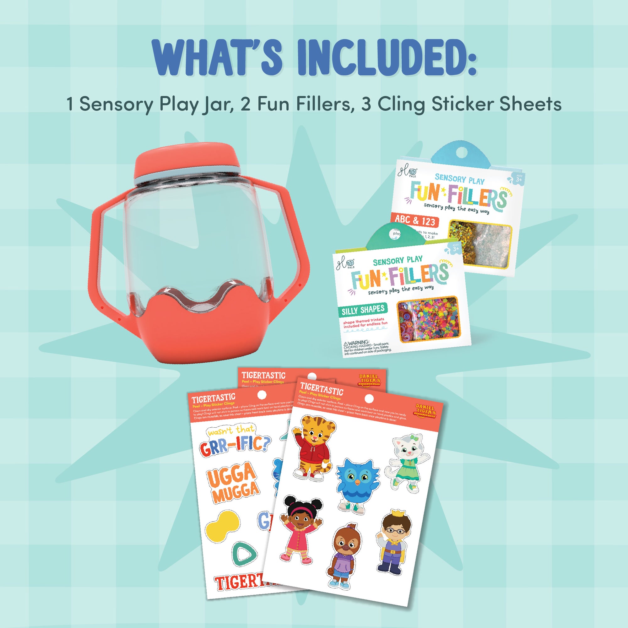 DIY Sensory Jar Gift Set - Daniel Tiger's Neighborhood