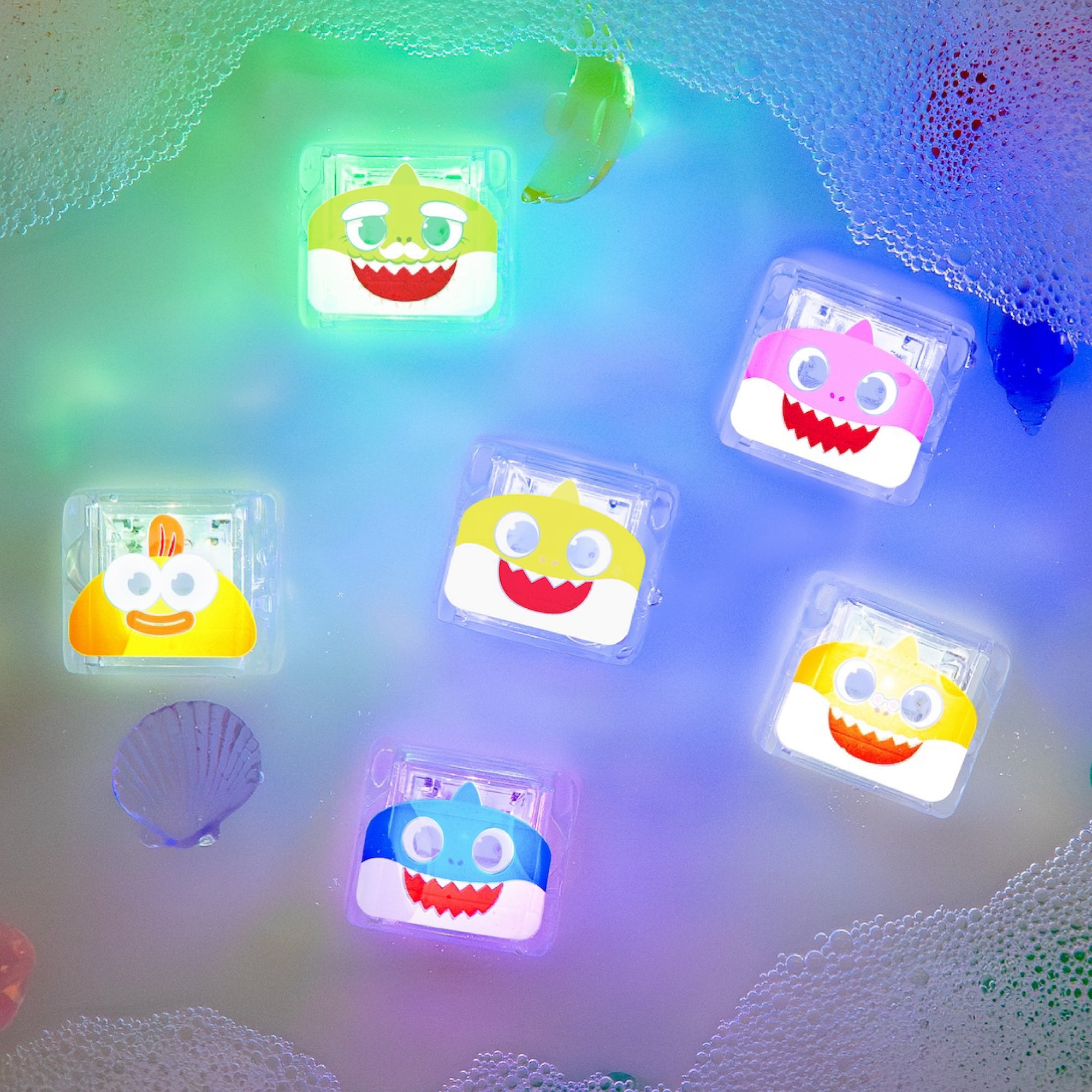 Baby Shark Light-Up Cubes 6-Pack