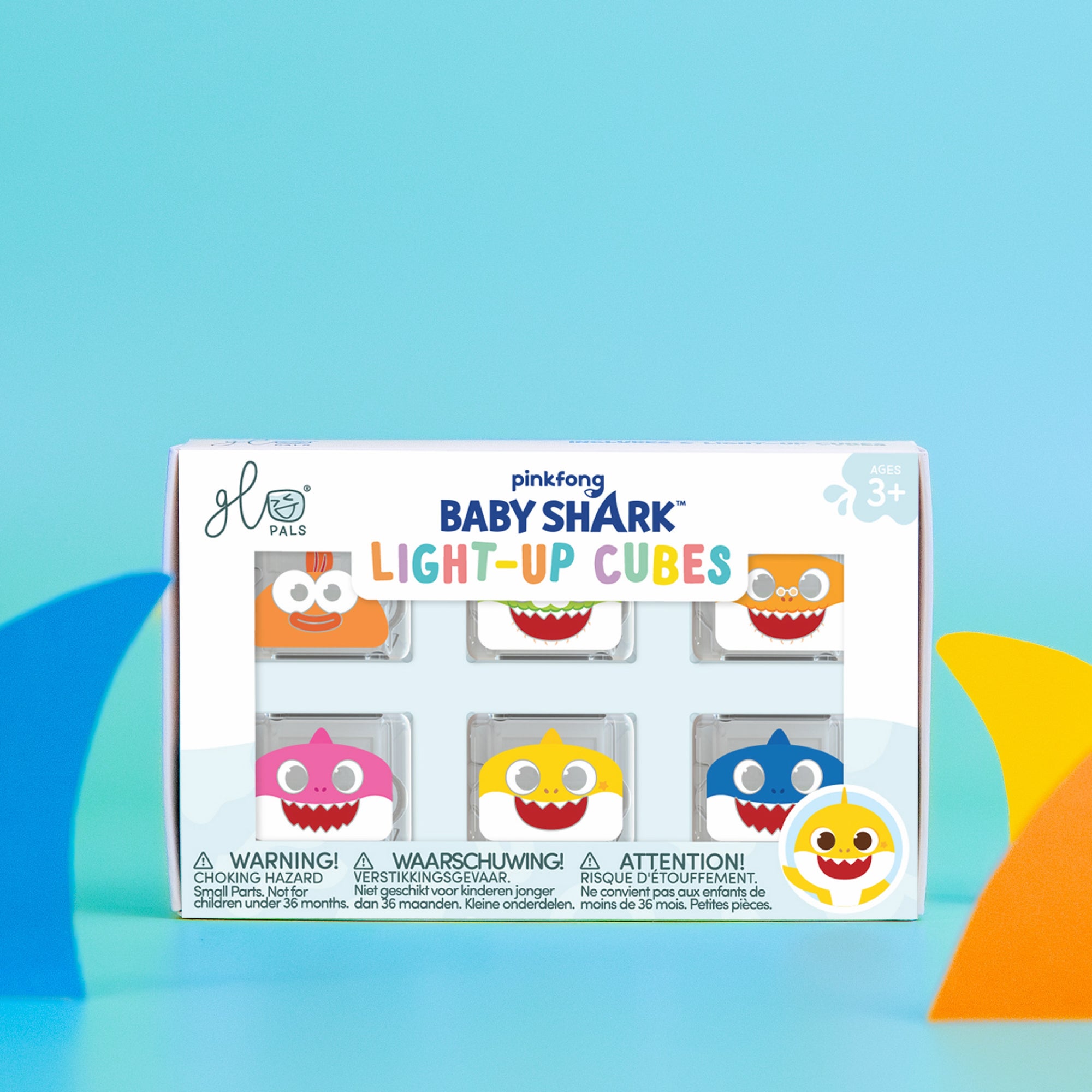 Baby Shark Light-Up Cubes 6-Pack