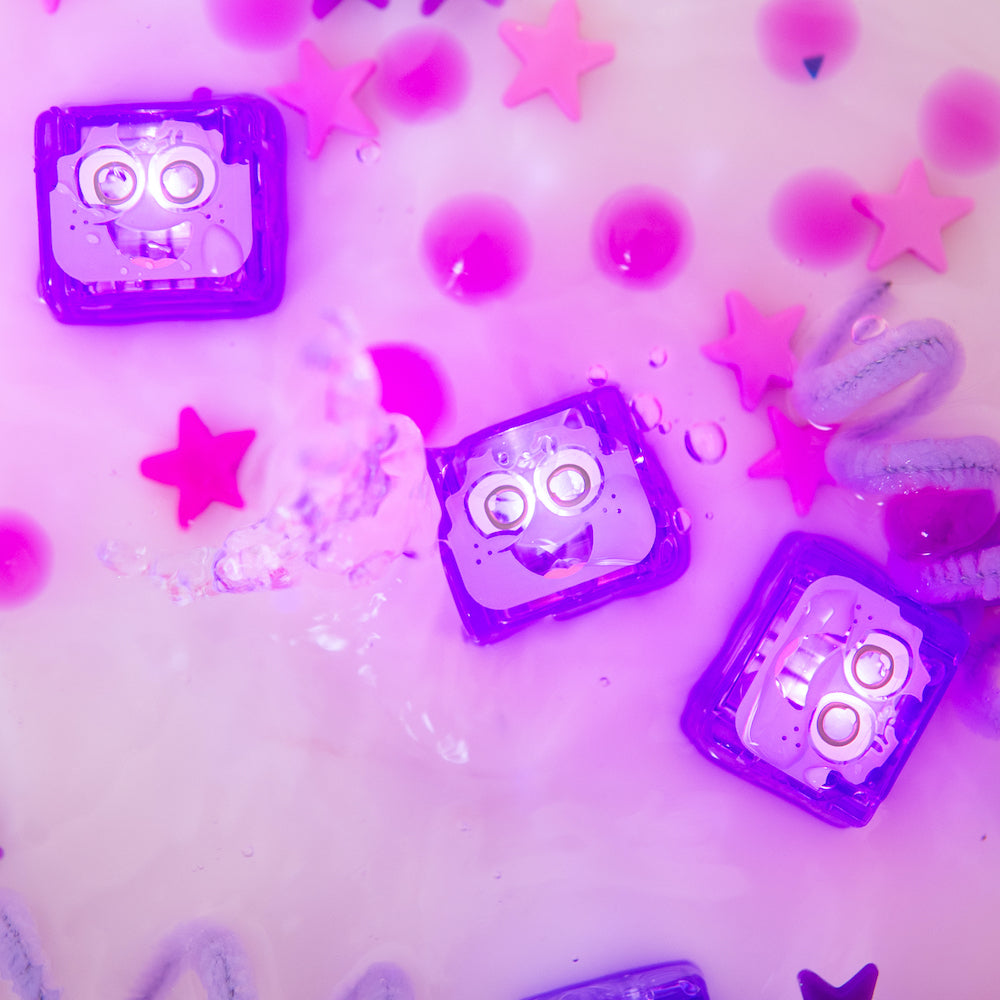 [Lumi – Purple] Light-Up Cubes 4-Pack – Lumi – Purple