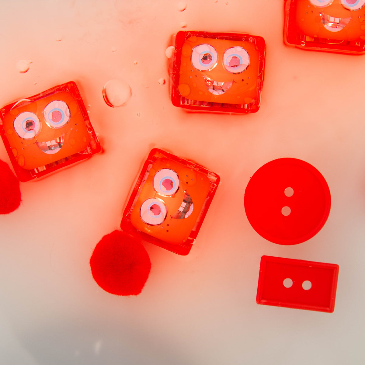 [Sammy – Red] Light-Up Cubes 4-Pack – Sammy – Red