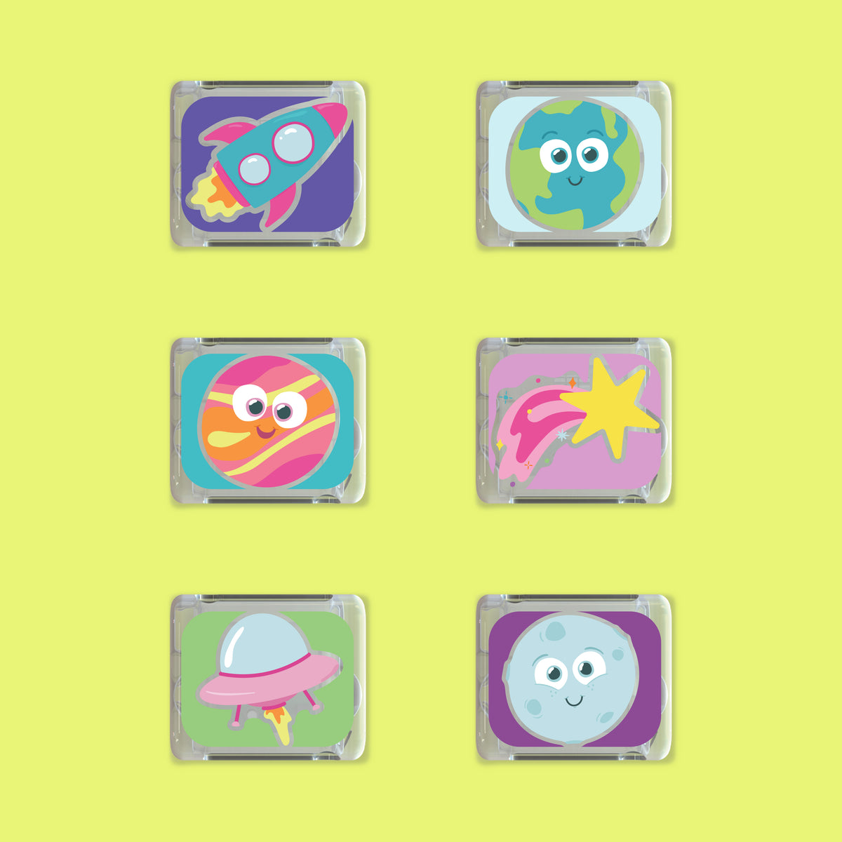 Space Light-Up Cubes 6-Pack