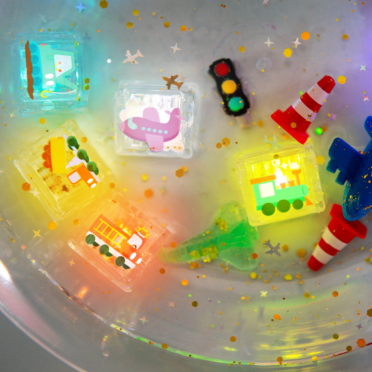 Auto Light-Up Cubes 6-Pack