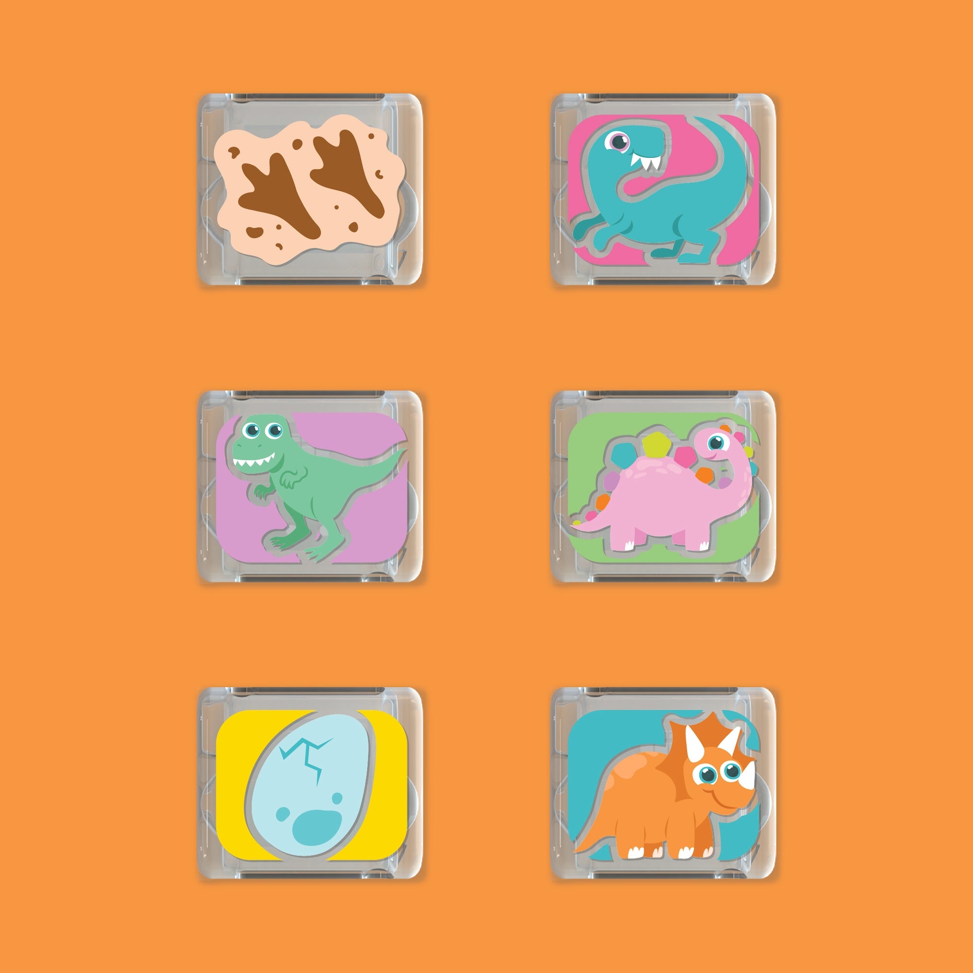 Prehistoric Pals Light-Up Cubes 6-Pack