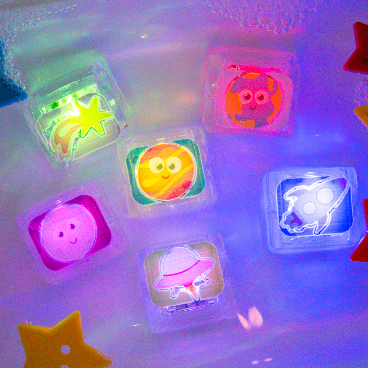 Space Light-Up Cubes 6-Pack