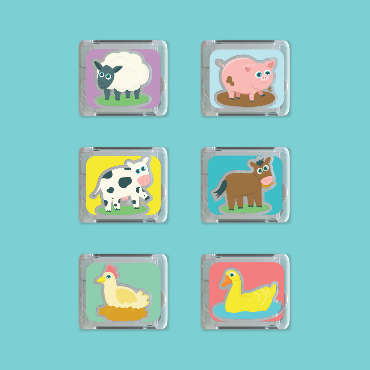Farm Light-Up Cubes 6-Pack