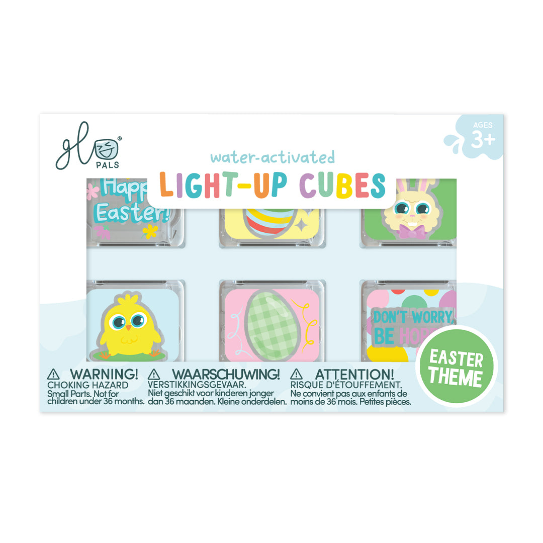 Hoppy Easter Light-Up Cubes 6-Pack