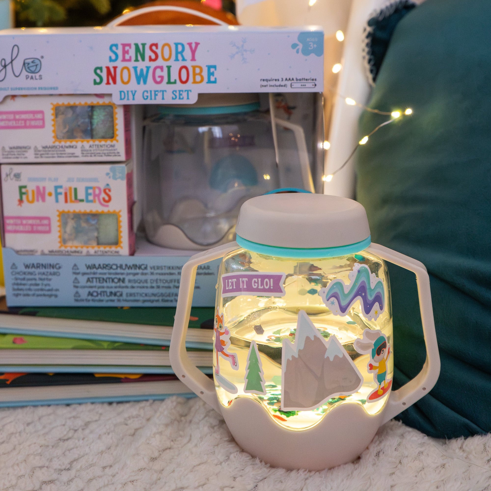 DIY Sensory Snowglobe Gift Set
