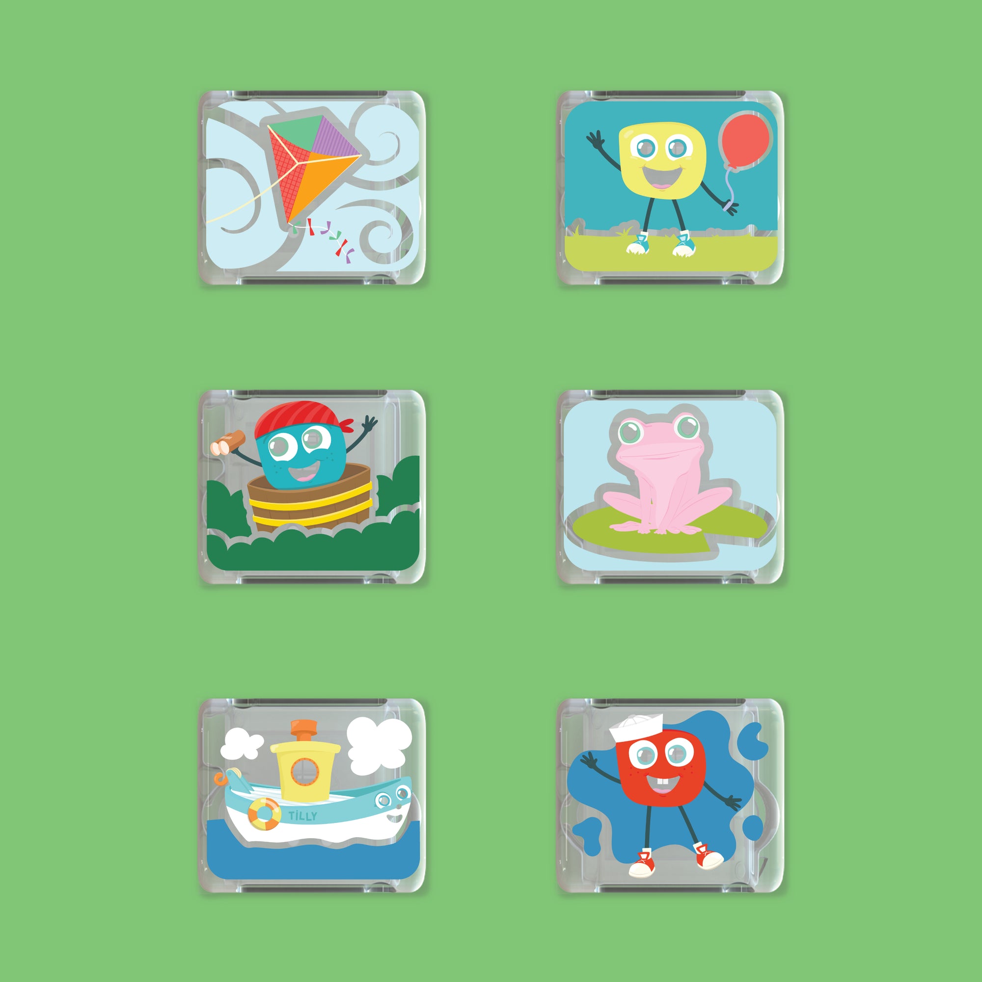 Light-Up Library™ Themed Cubes 6-Pack, Boys