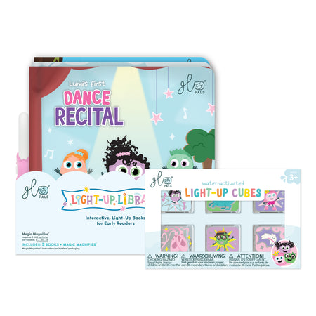 Light-Up Library™ 3-Book Set + 6-Pack Cubes Bundle, Girls