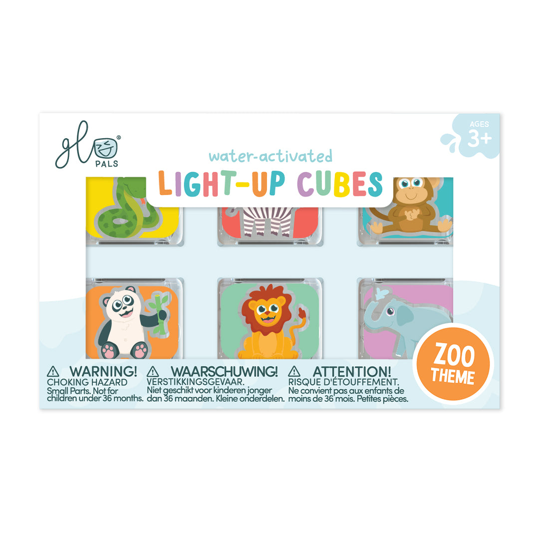 Zoo Light-Up Cubes 6-Pack