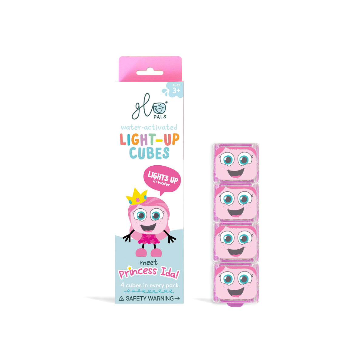 [Princess Ida – Pink] Princess Ida Light-Up Cubes 4-Pack