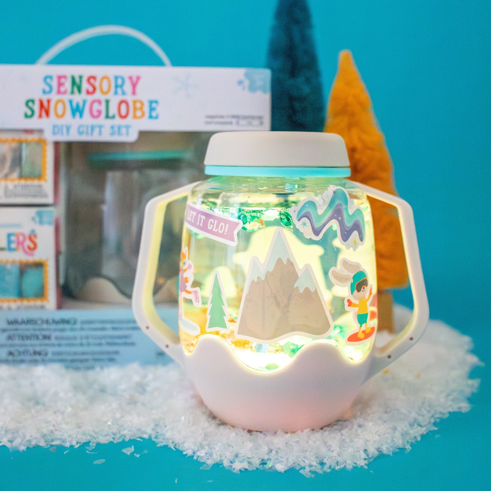 DIY Sensory Snowglobe Gift Set
