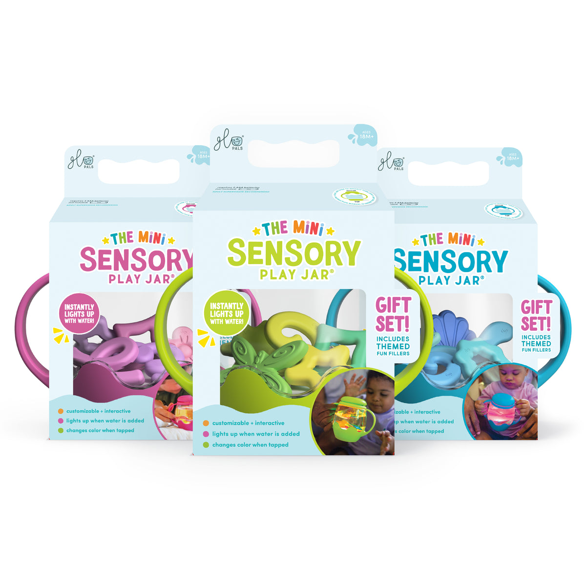 Mini Sensory Play Jar® Set – All 3 Colors