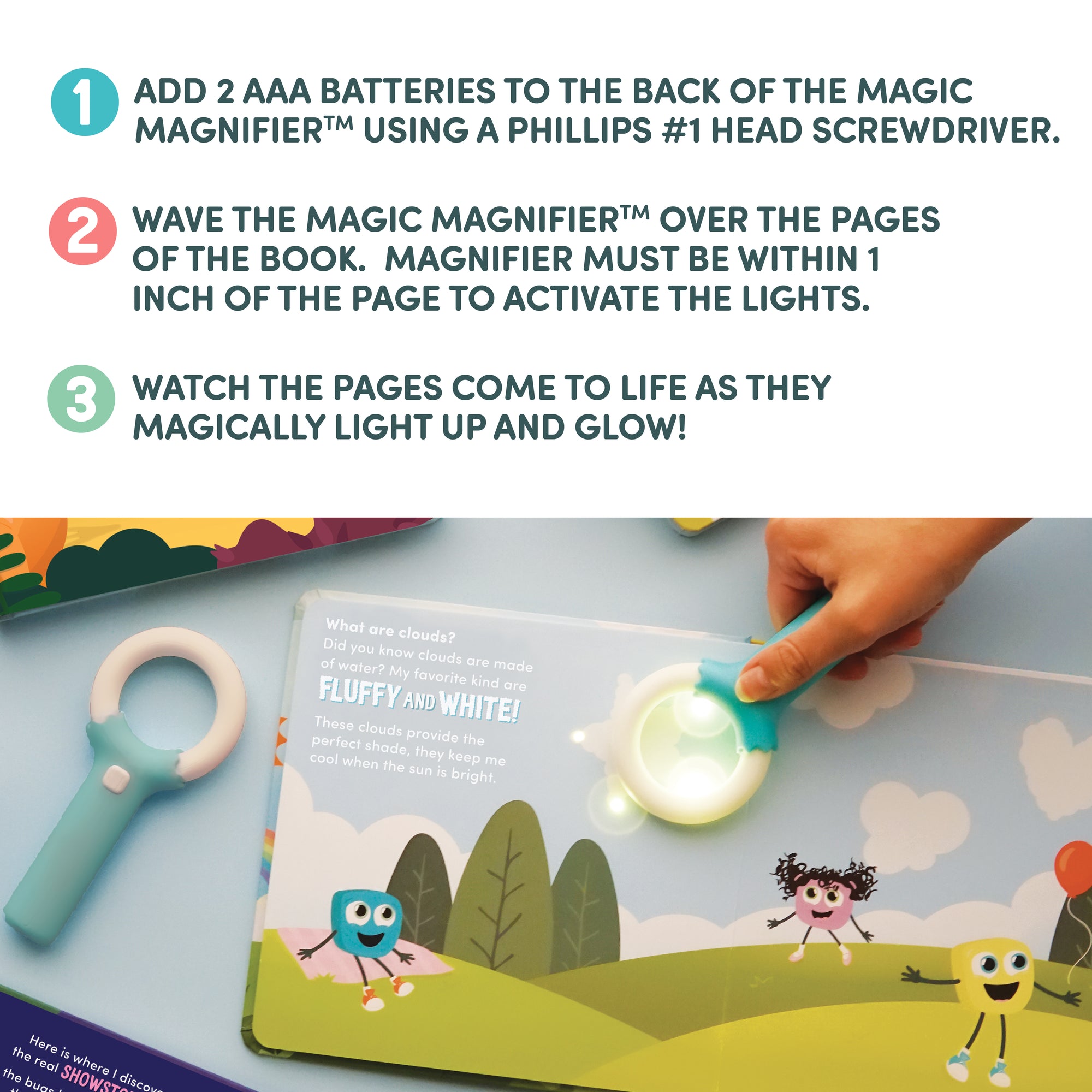 Light-Up Library™ - 3 Book Set, Original + Matching 6-Pack Cubes
