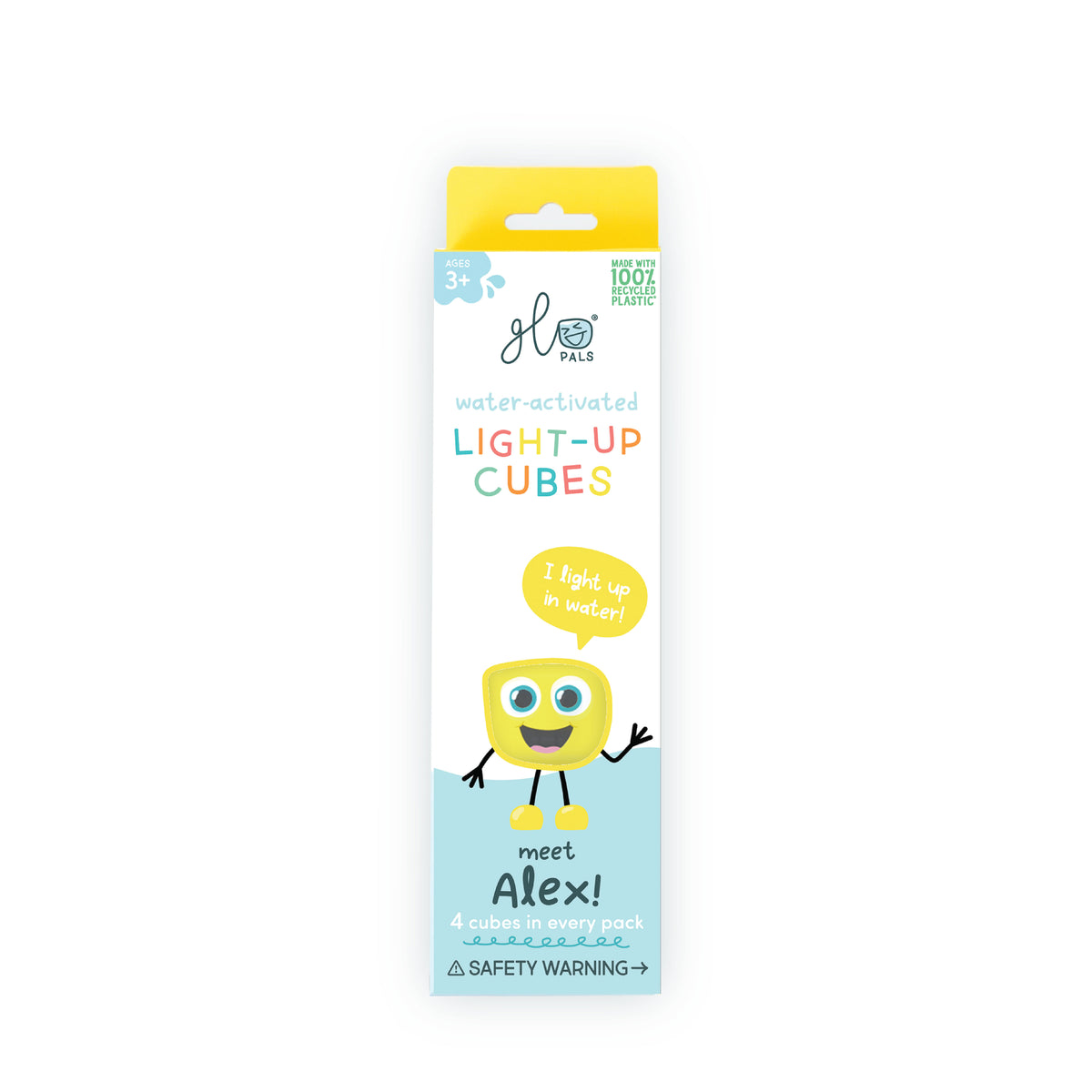 [Alex – Yellow] Light-Up Cubes 4-Pack – Alex – Yellow