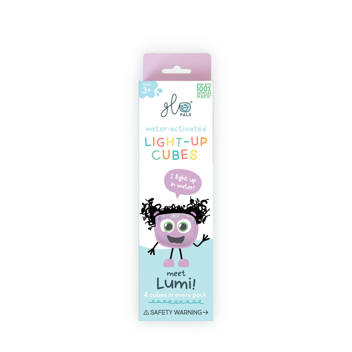 [Lumi – Purple] Light-Up Cubes 4-Pack – Lumi – Purple