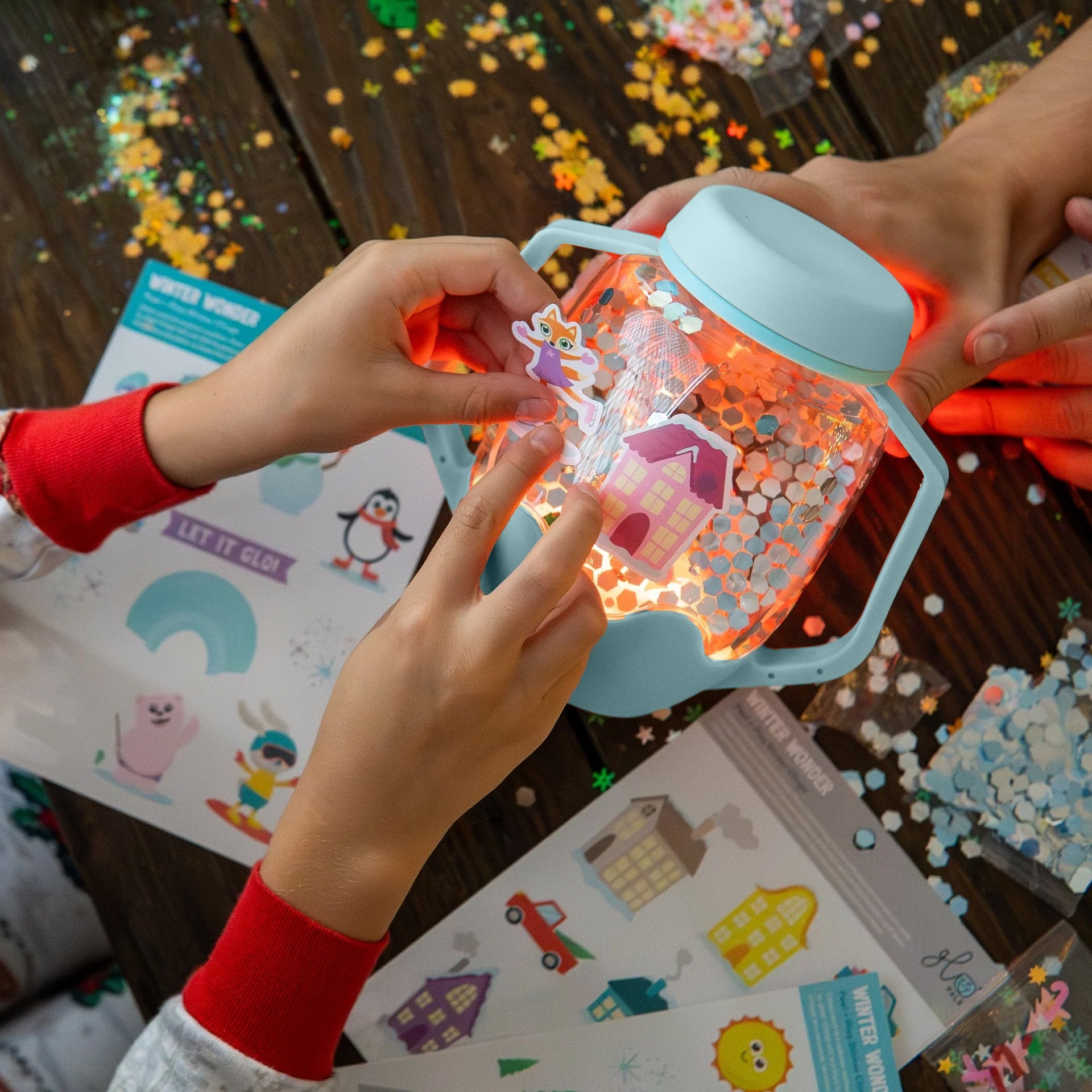 DIY Sensory Snowglobe Gift Set