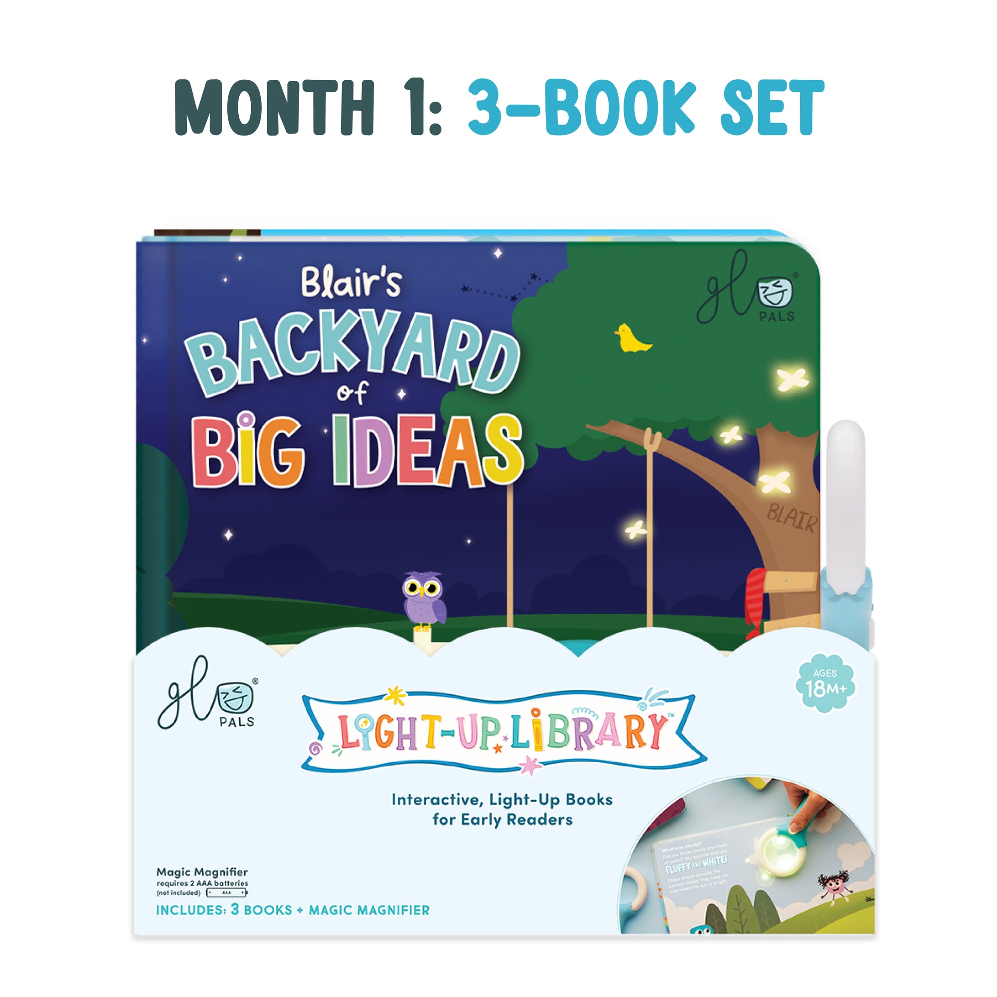 3-Pack Book Set + Glo Pal Gift Subscription