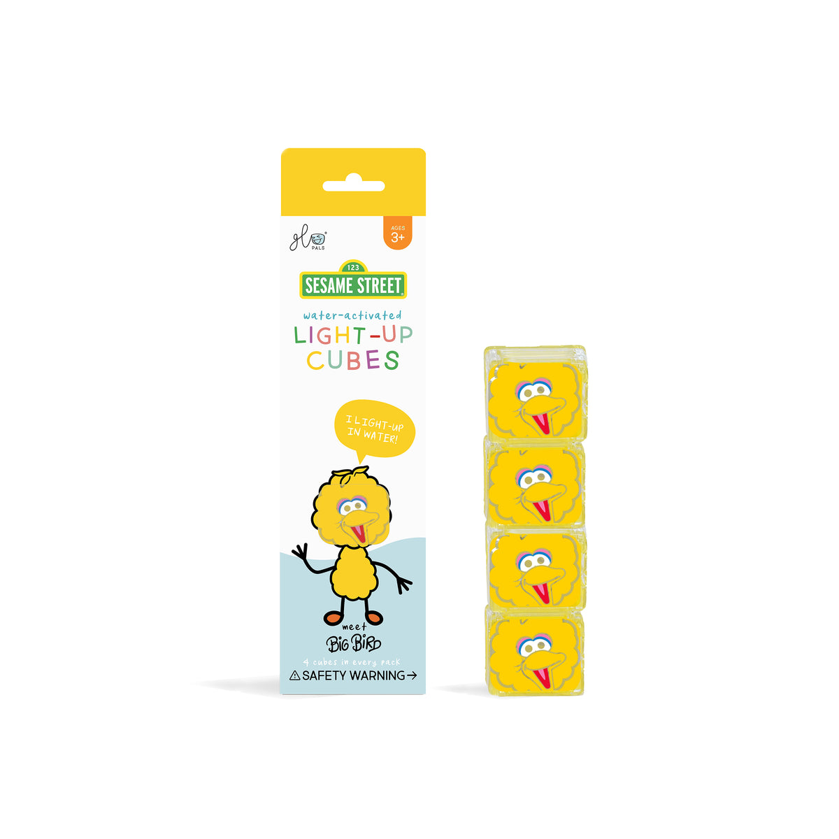 Big Bird Light-Up Cubes 4-Pack